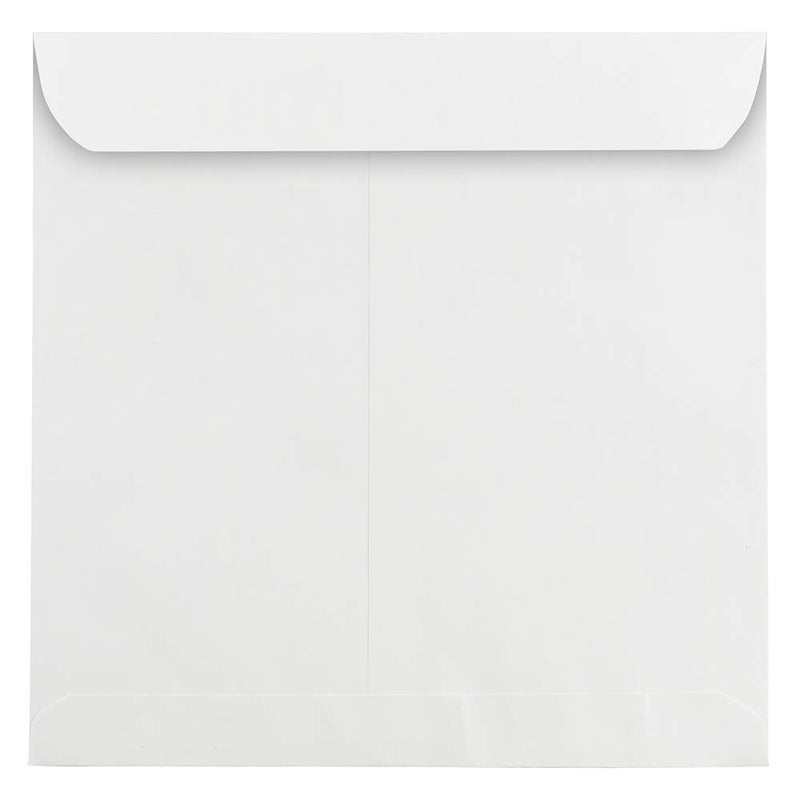 JAM PAPER 10.5 x 10.5 Large Square Invitation Envelopes - White - 25/Pack - Image 1